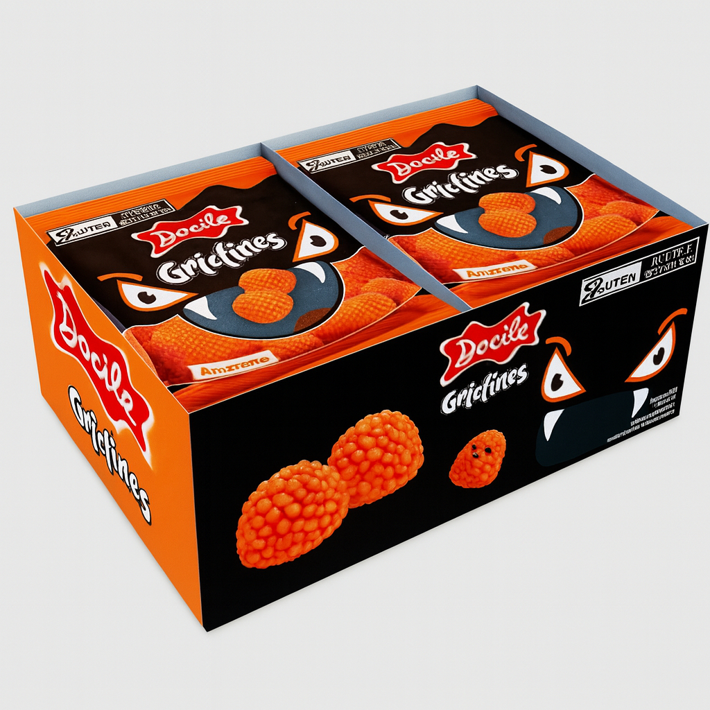 Bala de Gelatines Mini Amoras Halloween C/12 15g - Docile em Oferta na Shopee