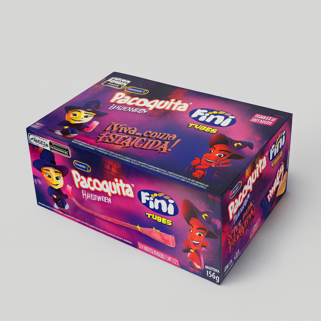 Paçoca Halloween C/8un 120g Santa Helena/fini em Oferta na Shopee