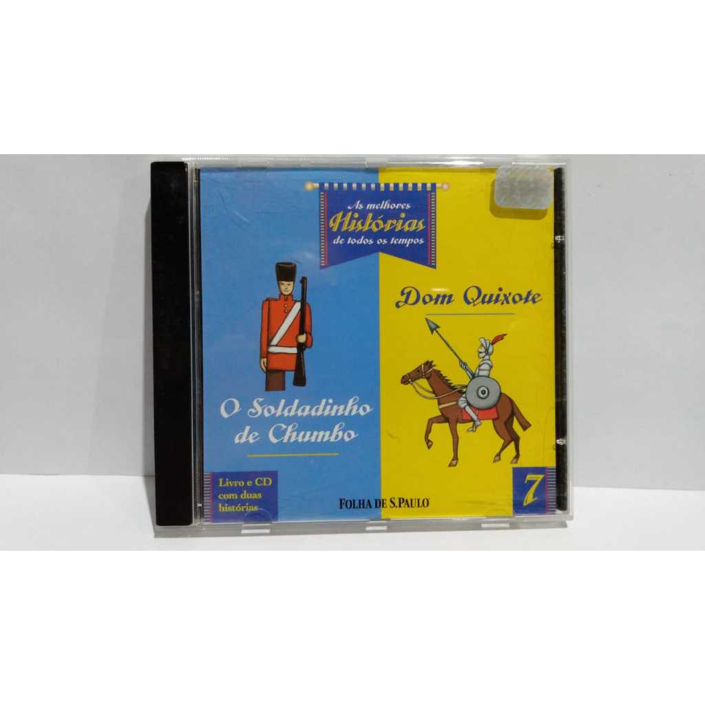 Cd de música promocional da Folha de São paulo As melhores histórias de todos os tempos O soldadinho de Chumbo e Dom Qui