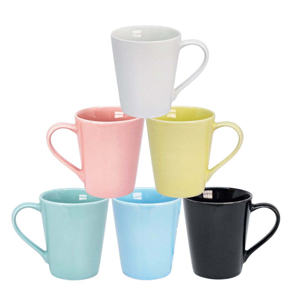 Kit Xícaras Jogo 6 Peças Porcelana Tulipa Premium Chocolate 250ml Café Chá Chicaras em Oferta na Shopee