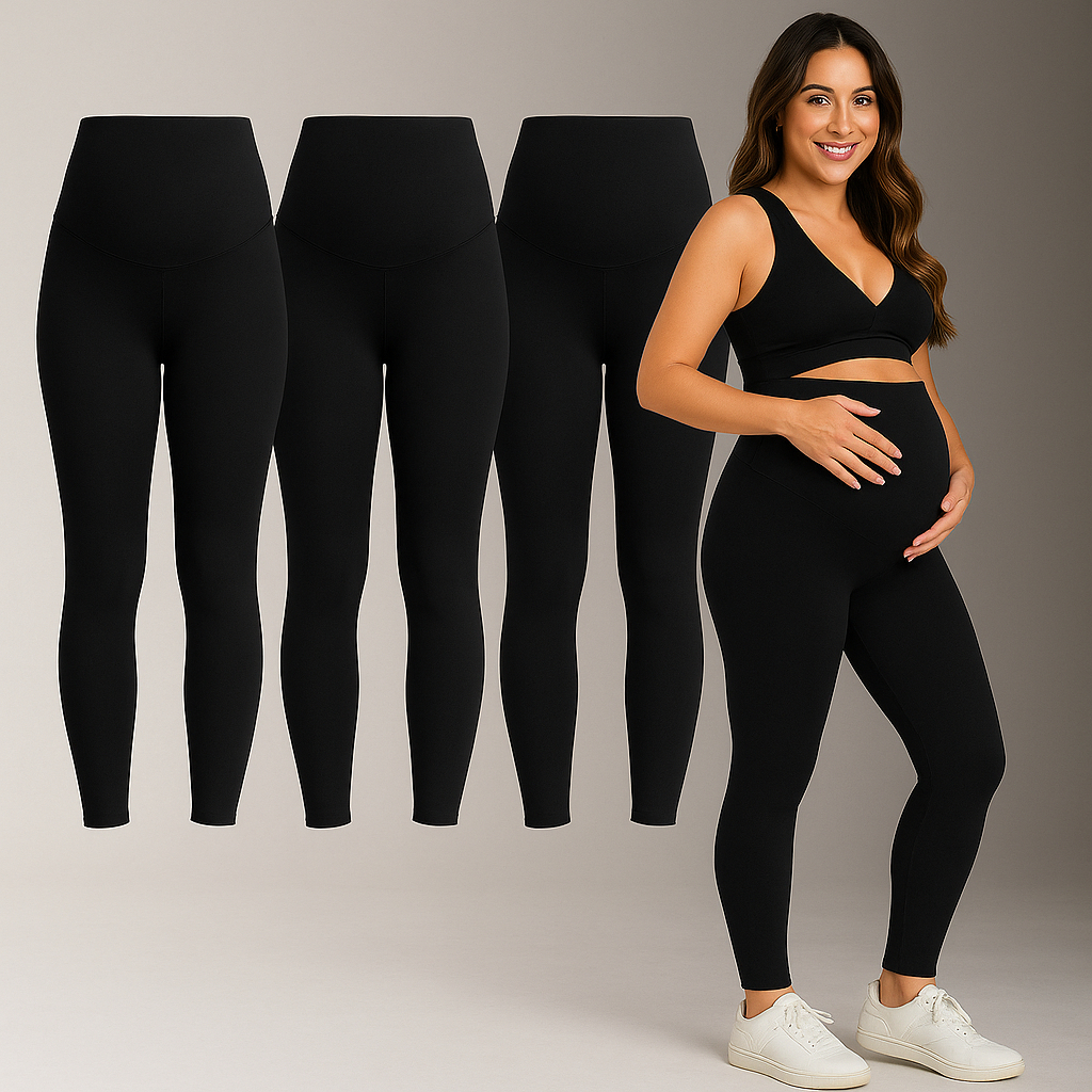 Kit 3 legging gestante calça grávida alto conforto sustentação suporte barriga roupa maternidade suplex fitness. sports em Oferta na Shopee