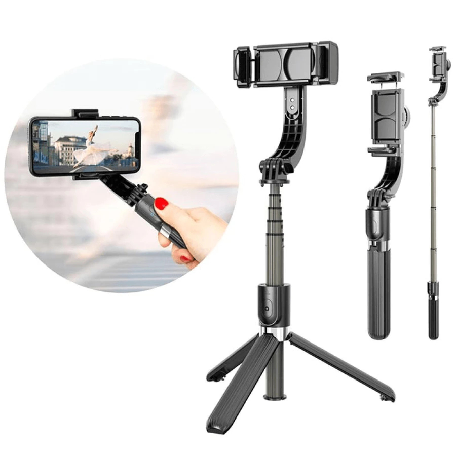 Gimbal Estabilizador L08 para Celular Tripé Pau De Selfie
