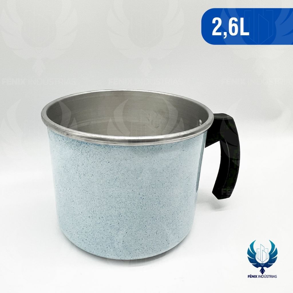 Canecão de Alumínio Nº 16 – Linha Color Craquelado | Com Cabo de Baquelite