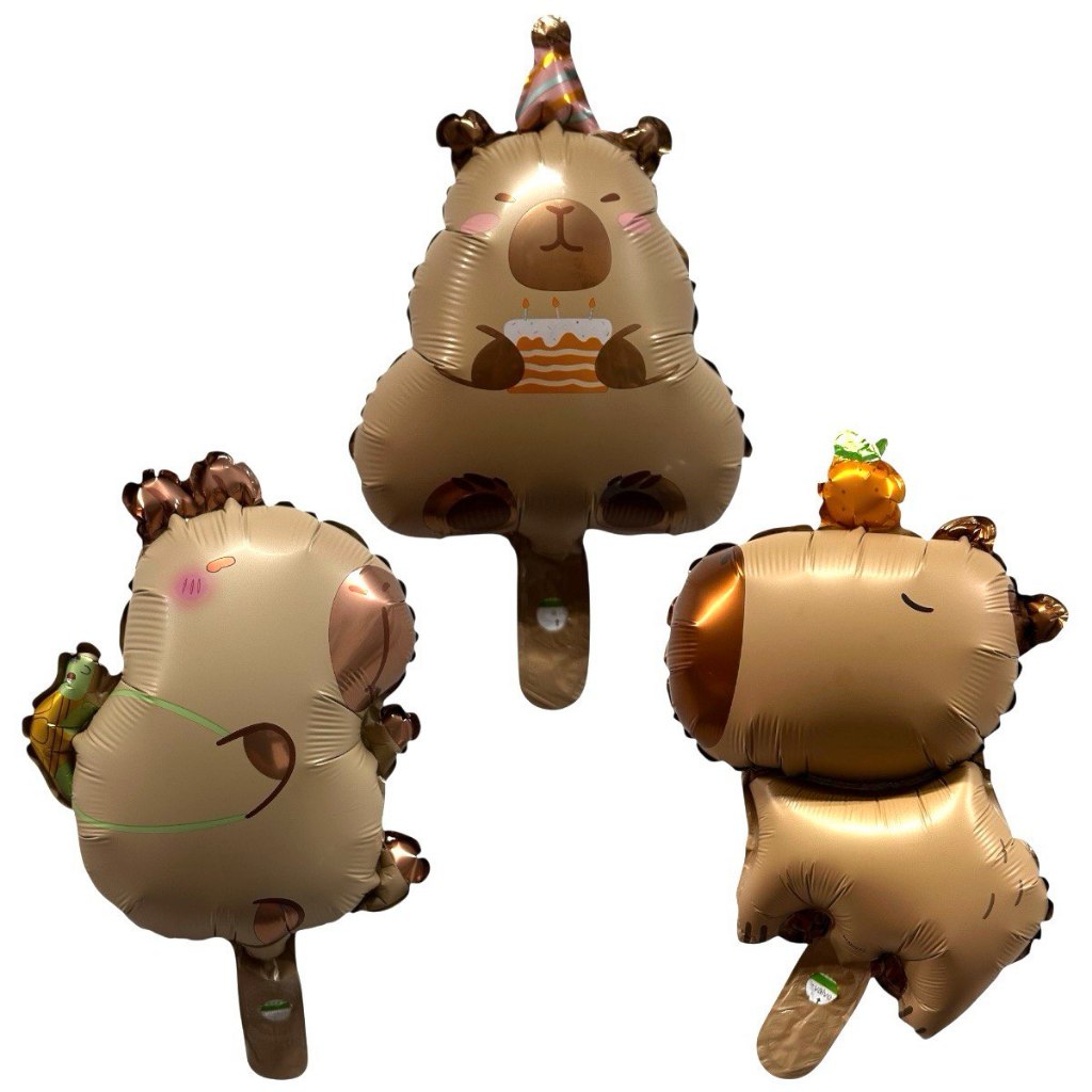 Kit c/ 15 Balão Metalizado Animais Capivara 32cm Centro Mesa Festa Decoração Enfeite- 5 Cada em Oferta na Shopee