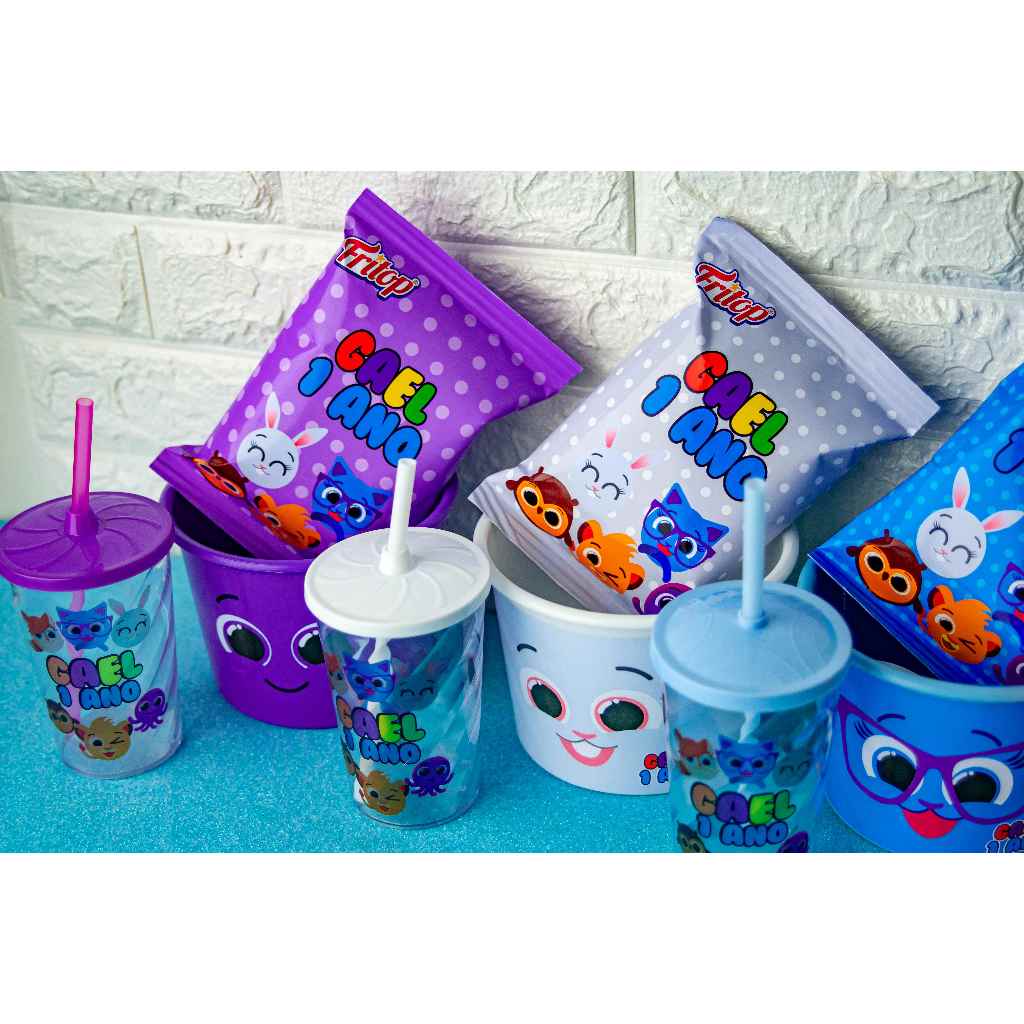 Kits Cinema Personalizado (Escolha o Tema) Aniversário Infantil Festa Lembrancinha Dia das Crianças
