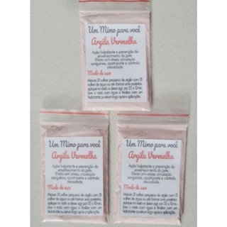 mimo para clientes argila em pó 40 un saquinhos adesivados em Oferta na Shopee