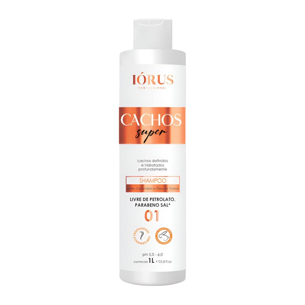 Shampoo Iorus Cachos Super 1L – Definição, Hidratação e Brilho para Cachos Perfeitos 💧✨