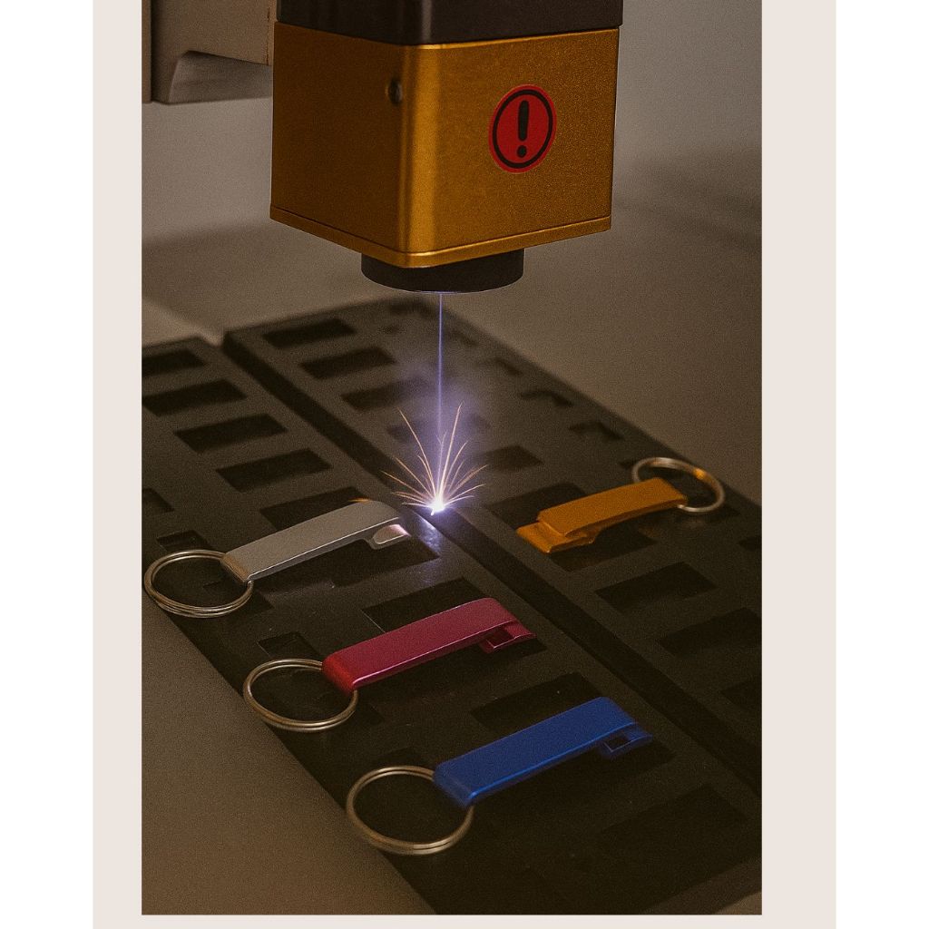 Suporte Para Gravação Chaveiro Tipo Abridor Grande Garavação a laser Fiber Chaveiro pé de galinha suporta 26 unidades