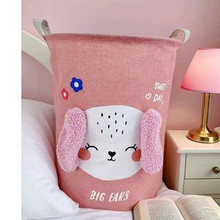 Cesto Multiuso Organizador Dobrável De Roupa Suja e Brinquedo Desenho Menina Menino 55 Li…