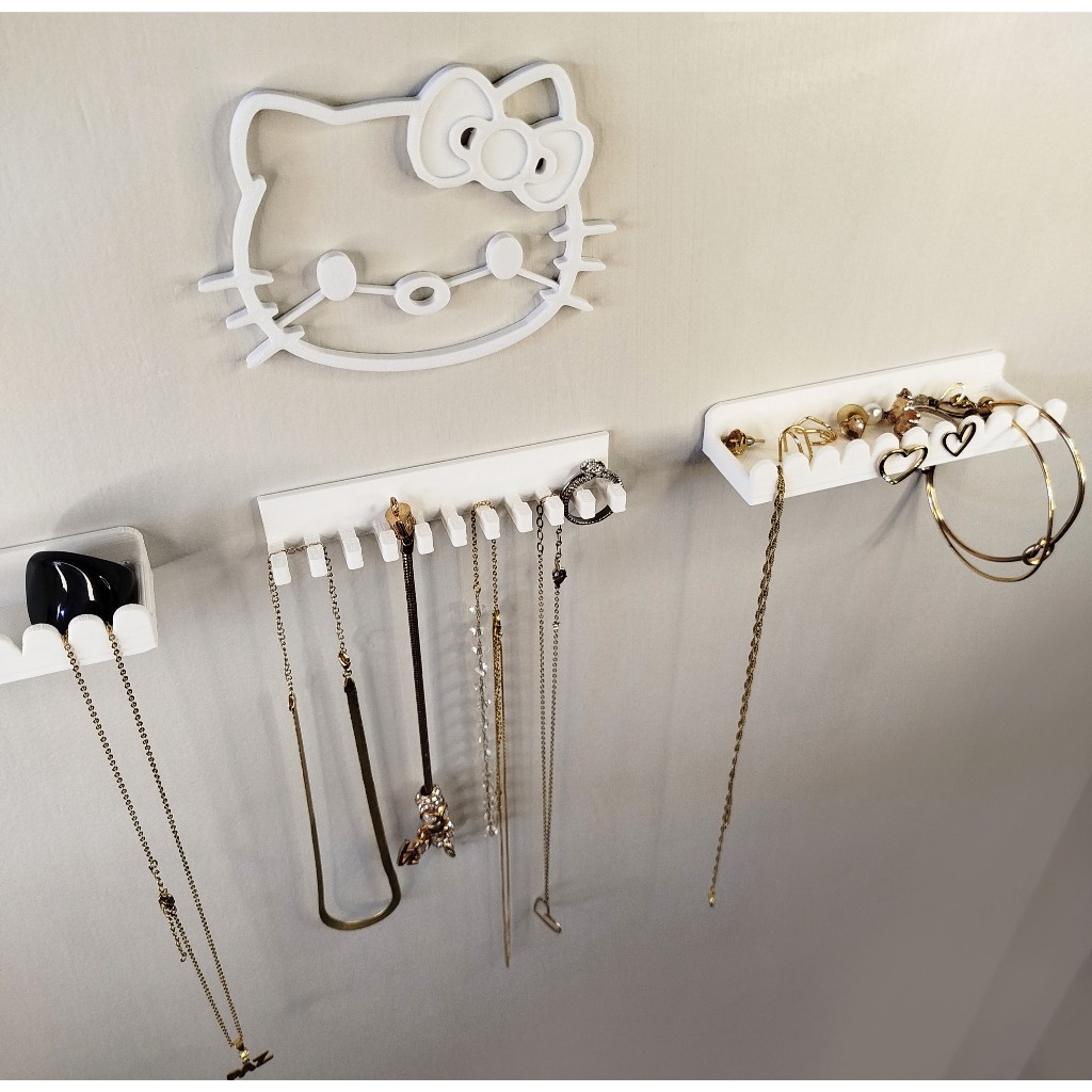 Kit 3 Organizador Joias Bijuterias Anéis Suporte Colar com bandeja em Oferta na Shopee