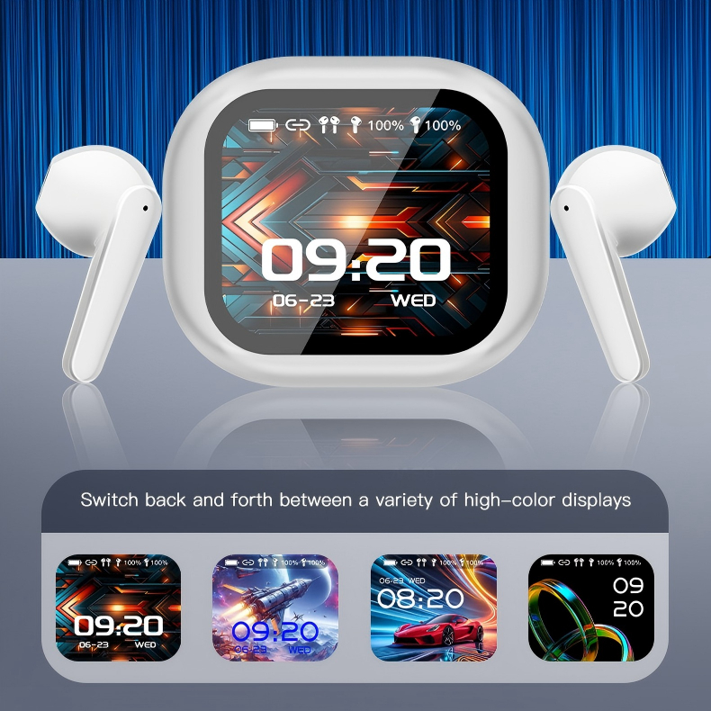 Fone De Ouvido Aplicativo BE-166 Microfones E Bluetooth 5.4 Com Tela Recebe Mensagem  Musica em Oferta na Shopee