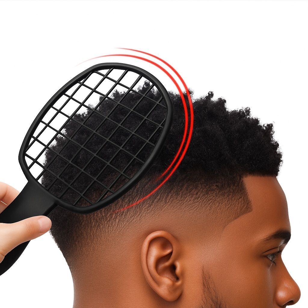 Pente Raquete Nudred - Esponja De Nudred Raquete Para Nudred Cabelo - Definicao cachos e crespos