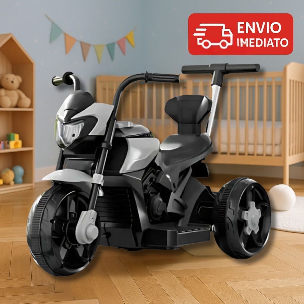 Mini Moto Eletrica Infantil Alta Performance Cinza Moto Eletrônica Portátil Compacta Presente