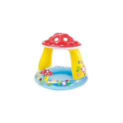 Piscina Inflável Infantil com Cobertura Cogumelos 45 Litros - Intex 57114