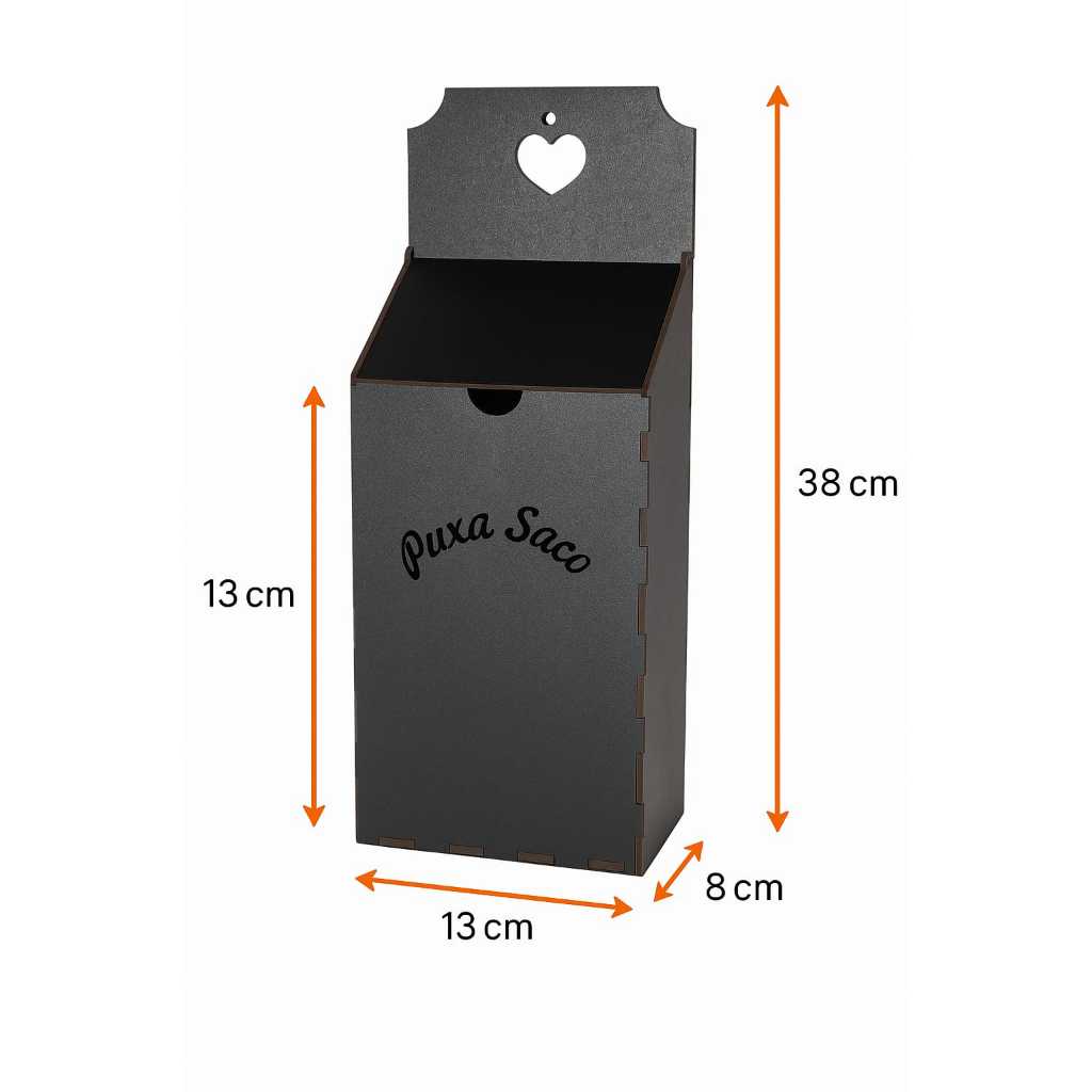 Puxa Saco de Parede em MDF – Porta Sacolas Plástico | Organização de Cozinha e Lavanderia em Oferta na Shopee