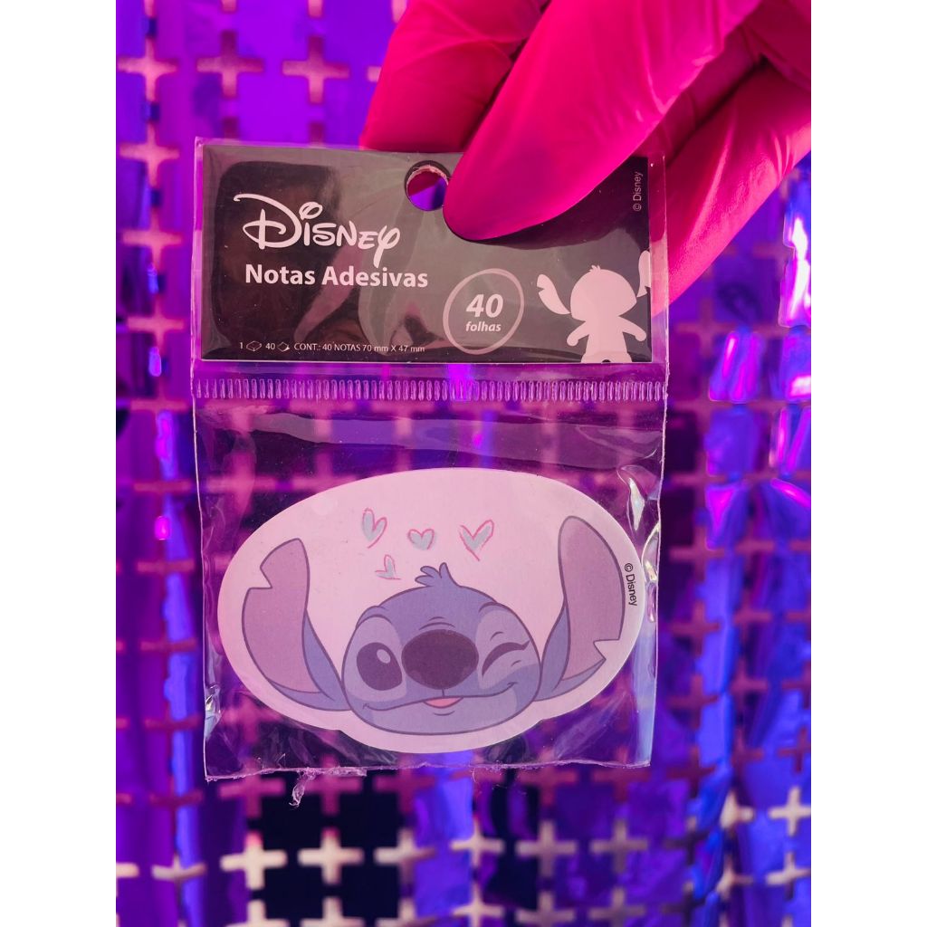 Bloco de Notas Adesivo Stitch Carinha com 40 Folhas - School Basics