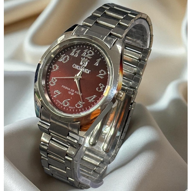 [G01] Relógios A Prova D’água Unissex ORIMET Luxo De Aço Inoxidável Dourado e Prata