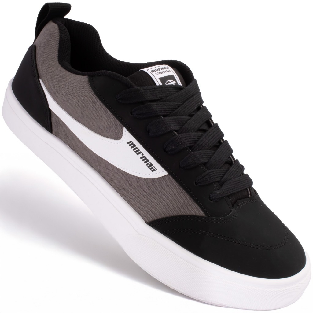 Tênis Mormaii Urban Killian Original Masculino 203387 Preto e Cinza em Oferta na Shopee