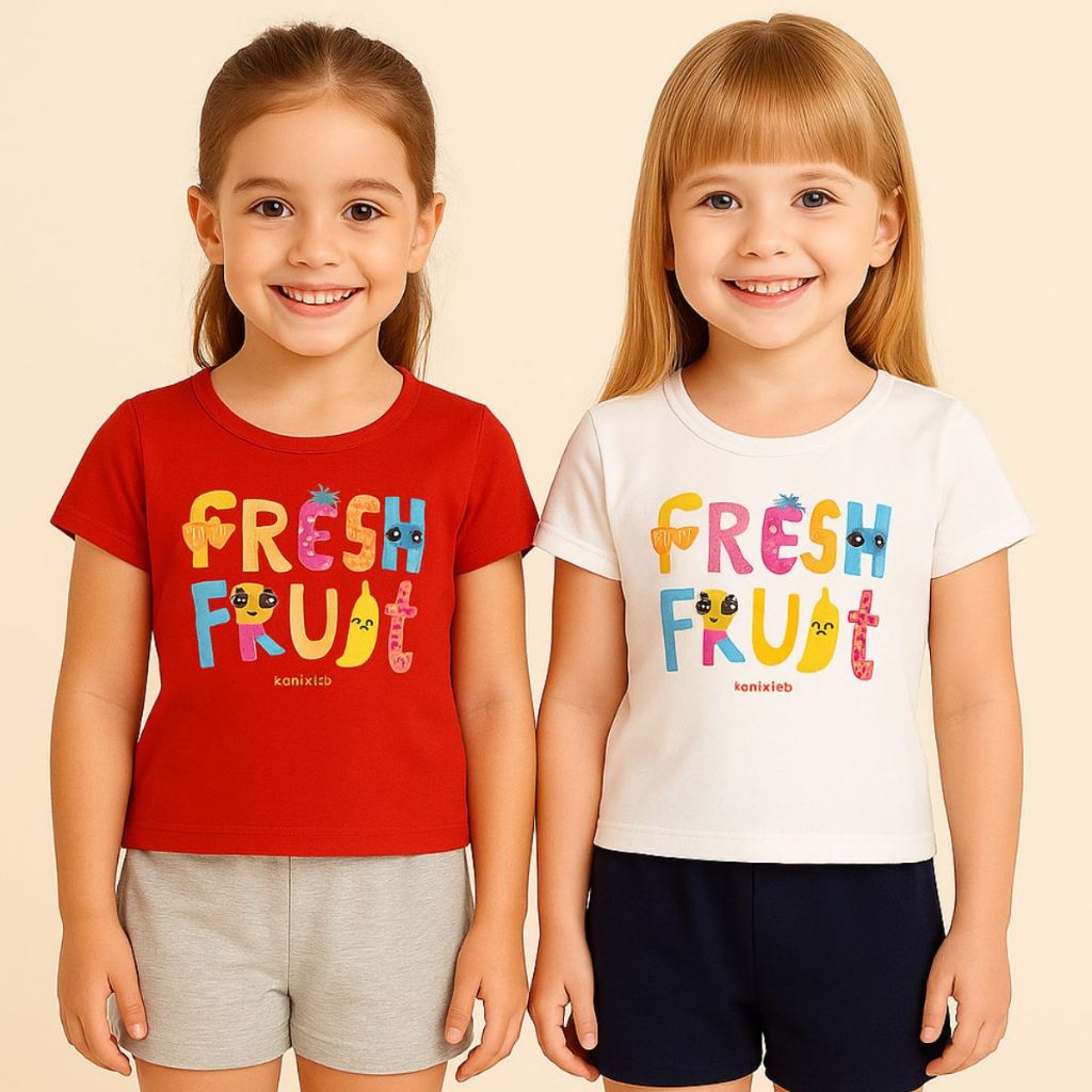 Conjunto Feminino Fresh Fruit  Kely Kety Shorts Moletinho
