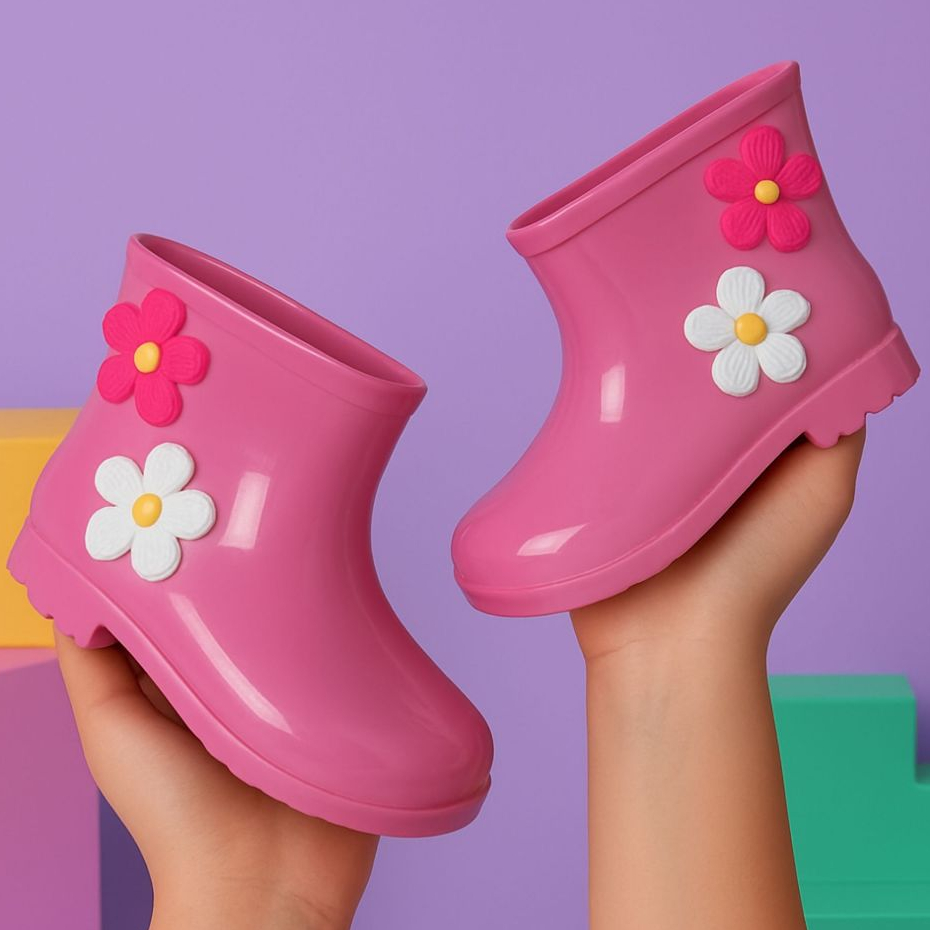 Galocha Infantil Feminina Várias Cores Para Meninas Estilosas E Confortáveis Bota De Chuva Envio Já em Oferta na Shopee