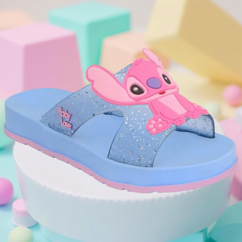 Chinelo sandália infantil feminina menina stitch tira h lançamento macia confortável em Oferta na Shopee