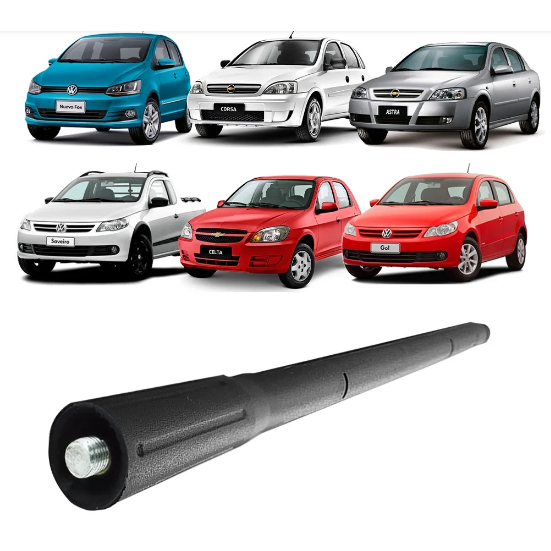 Haste Antena M5/M6 Universal Gol Fox Polo Saveiro Golf Corsa Celta Prisma Astra Parati Santana Voyage