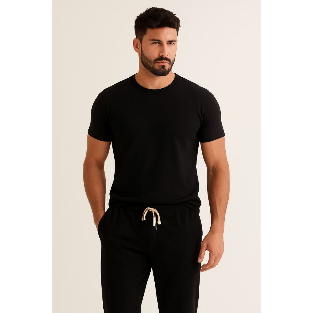 Camisa Peruana Masculina Camiseta Malha Pima Fio 40.1