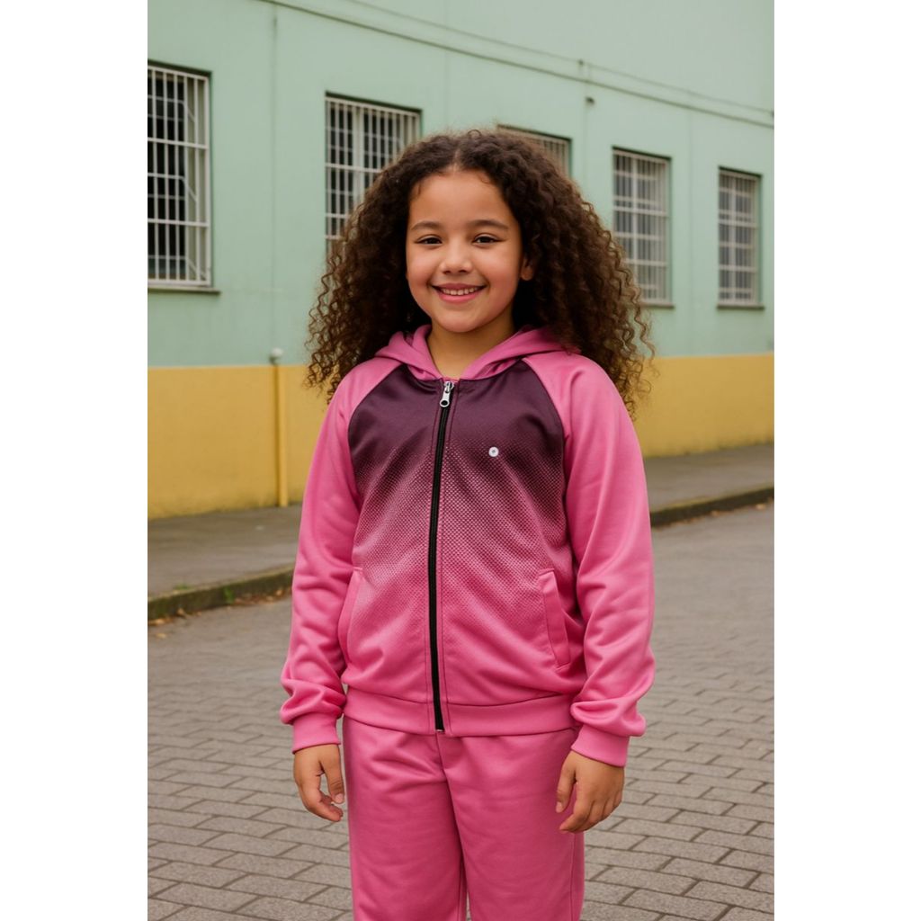 Conjunto Infantil Agasalho Juvenil 2 ao 16 Blusa + Calça Chimpa Varias Cores Envio Rapido