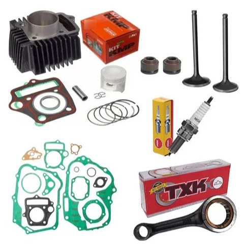 Kit Cilindro Kmp Biela Junta Valvulas Biz 100 2012 2013 2014 2015