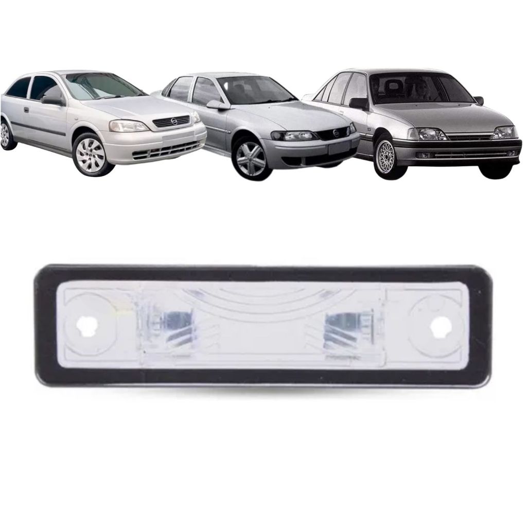 Lanterna de placa Astra/Corsa pick-up/Corsa Wagon/Omega/Vectra (Policarbonato)