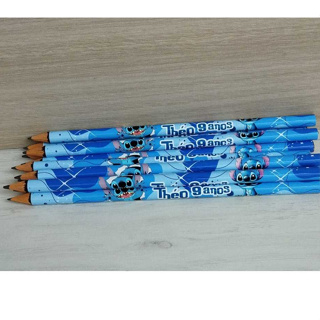 30 Lápis Personalizado Lembrancinha para FESTA INFANTIL  Stitch em Oferta na Shopee