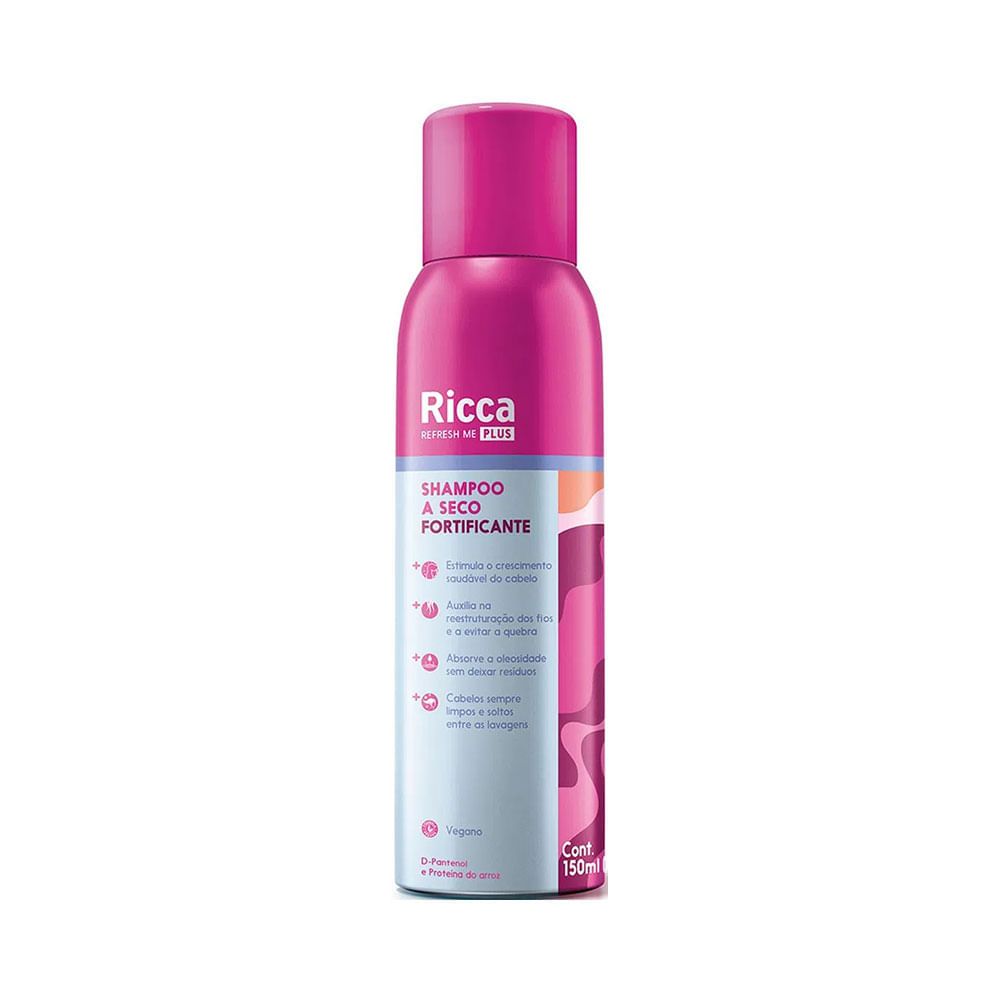 Shampoo a Seco Fortificante Ricca 150ml em Oferta na Shopee