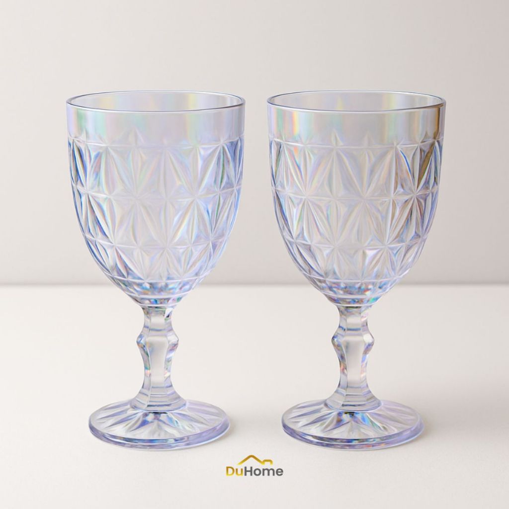 Jogo 2 Taças Diamond em Vidro 330ml Âmbar Cristal Furtacor Elegantes Sofisticadas Mesa em Oferta na Shopee