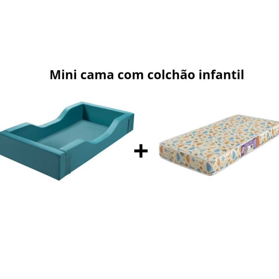 Cama Montessoriana Infantil com Colchão Segurança e Conforto Berço Evolutivo Bebê