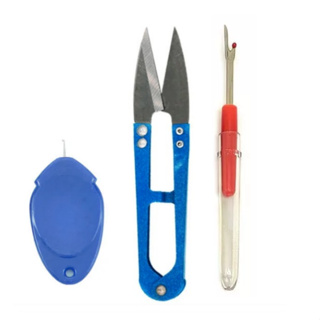 Kit Costura Tesoura arremate Abridor de Casa Passador de Linha em Oferta na Shopee