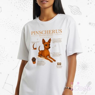 Camisa Camiseta Unissex Cachorro  Pinscherus Brasiliensis