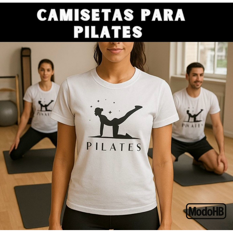 Camiseta Blusa Feminina Pilates Fitness 100% Algodão T-Shirt Fisioterapia Educação Física Ginástica