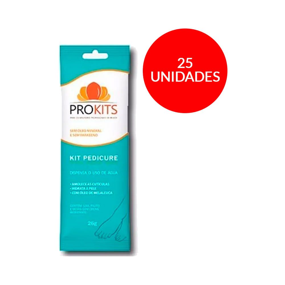 Kit Prokits Pedicure com 25 Unidades em Oferta na Shopee