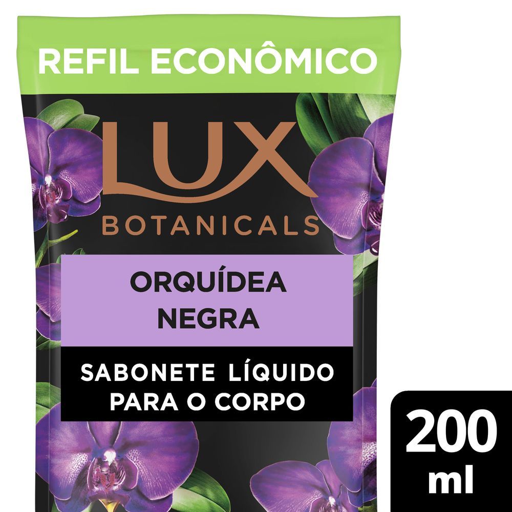Sabonete Liquido Lux Refil Botanicals Orquídea Negra 200ml em Oferta na Shopee