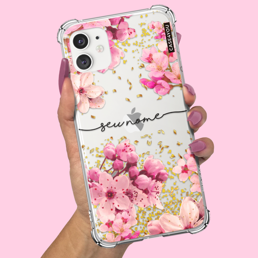 Capa Capinha para Samsung Galaxy A10 A10s A11 A12 A13 A14 A15 A16 A17 Anti-impacto Personalizada Flores 12
