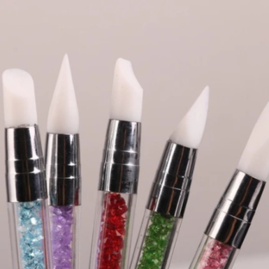 Kit 5 Pçs Caneta Pega Strass Pedraria Caviar Joias De Unhas Manicure