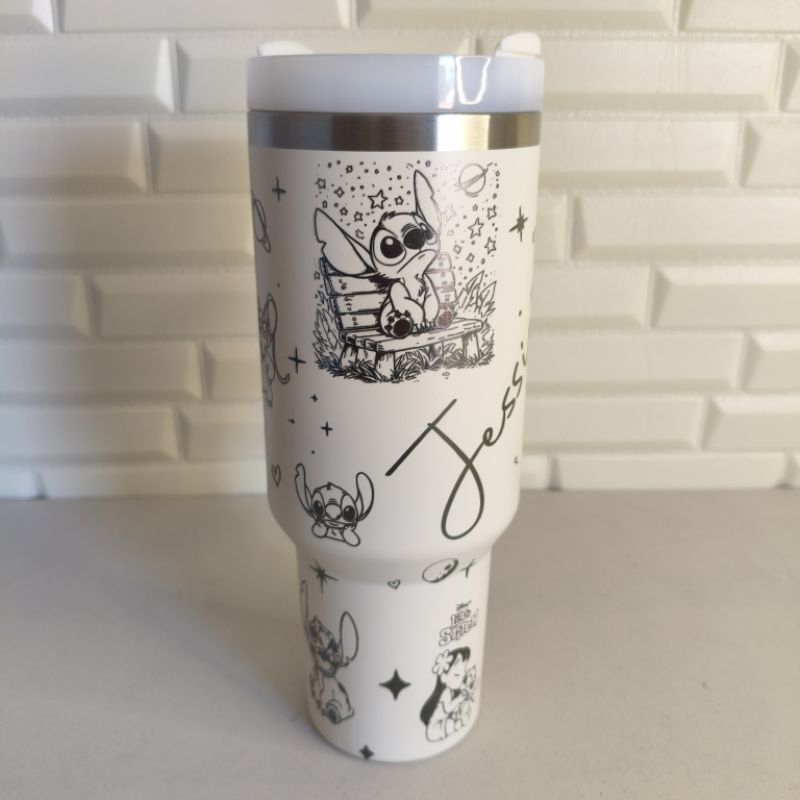 Copo Térmico Personalizado 1200ml Lilo Stitch com Gravação a Laser 360 graus Com Tampa e Canudo. em Oferta na Shopee