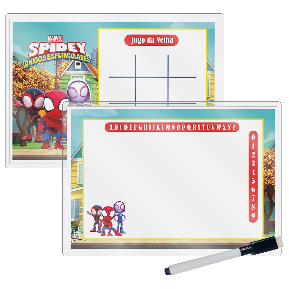 5 Lousa Magica Lembrancinha Festa Infatil Tema  Spidey e Seus Amigos Espetaculares Pronto Para envio.