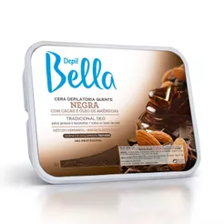 Cera Depilatória Depil Bella Quente Tradicional Negra 1000g