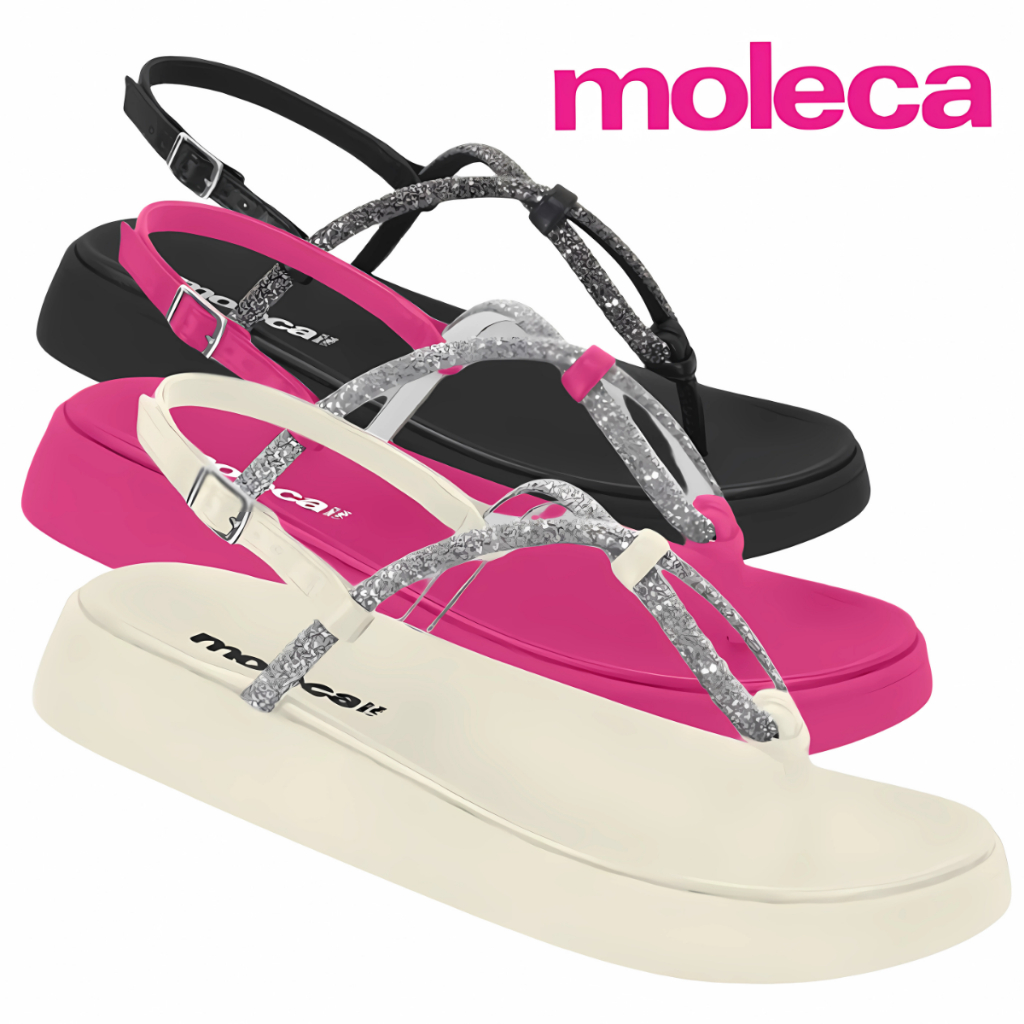 Sandalia Moleca Original Feminina Papete Birken Flat Chinelo Chinela Strass Slide Rasteira Rasteirinhab em Oferta na Shopee