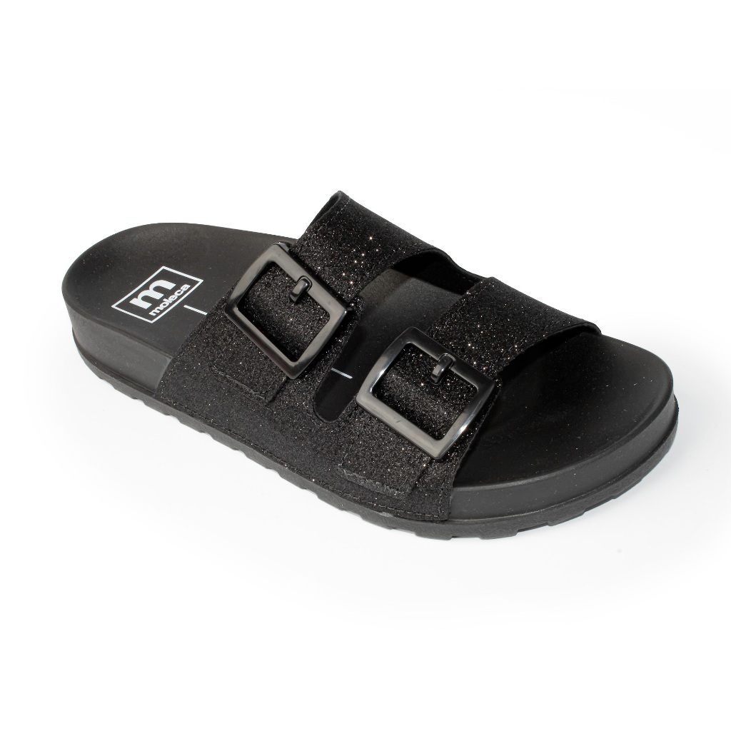 Sandália Chinelo Moleca Feminino Slide Casual Moda 5436-401 Preto Brilhante em Oferta na Shopee