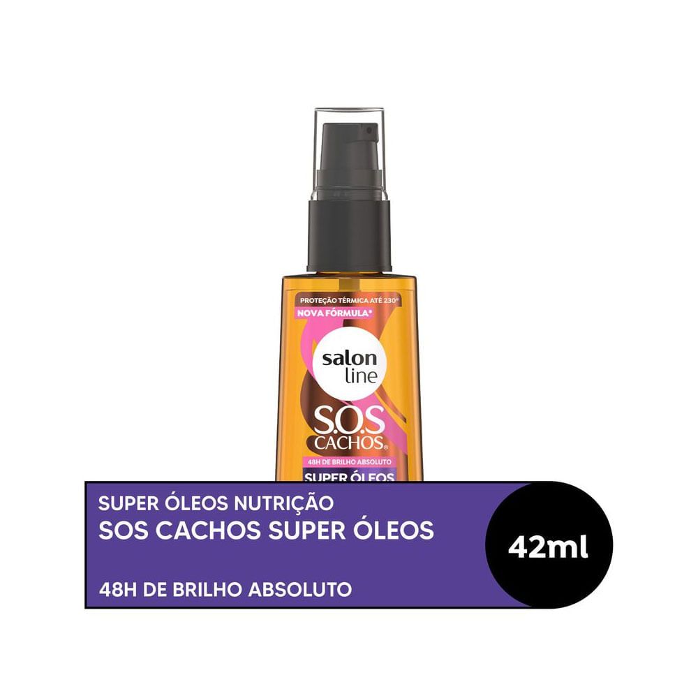 Óleo de Tratamento Salon Line SOS Cachos Super Óleos 42ml em Oferta na Shopee