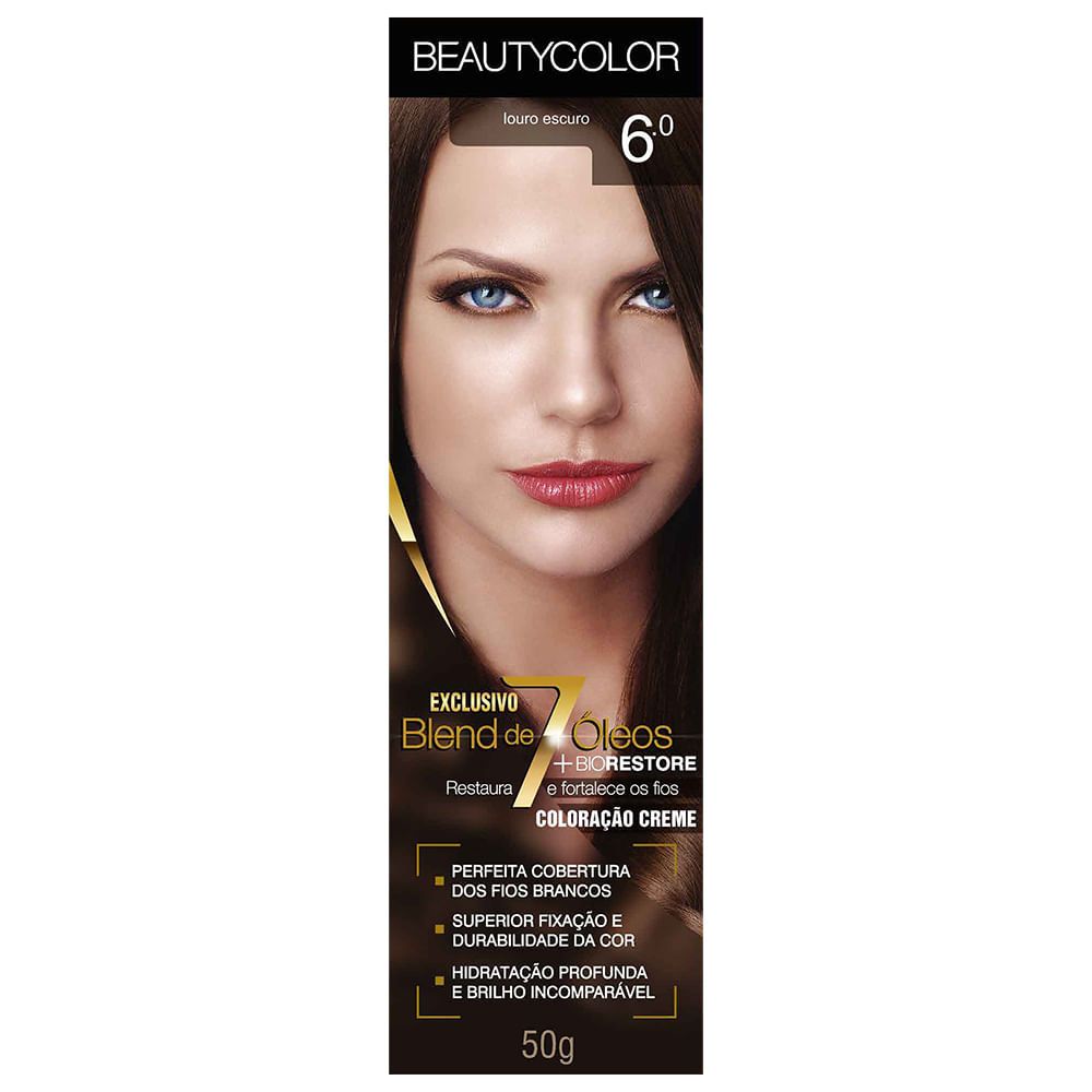 Tinta Beauty Color 6.0 Louro Escuro em Oferta na Shopee