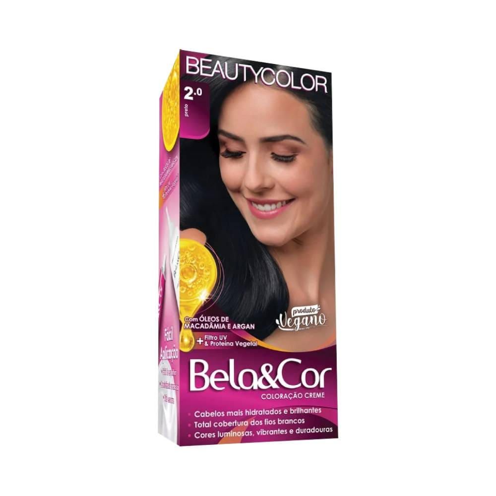 Tintura Creme Bela&Cor 2.0 Preto em Oferta na Shopee