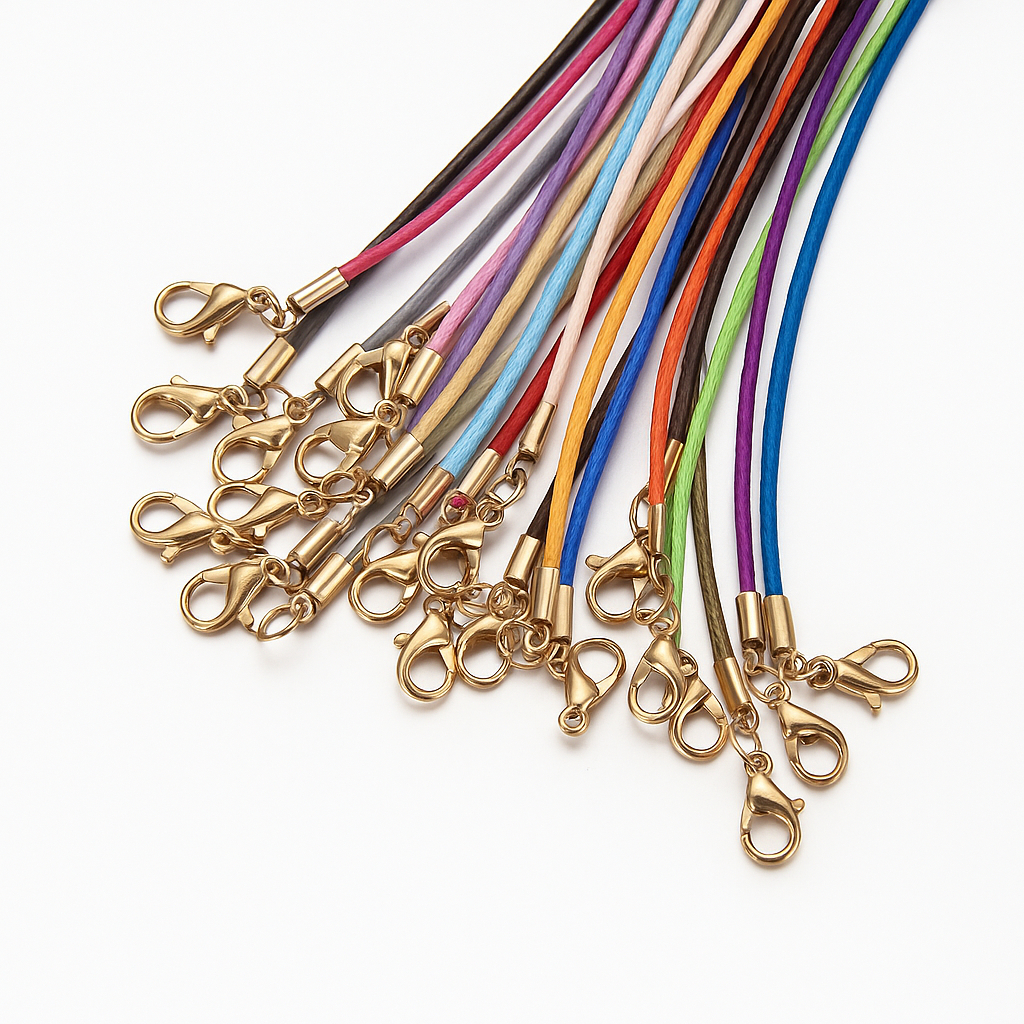 Kit Colar Cordão  Fio Encerado Coreano – Pronto para Colares, Pulseiras e Artesanato varias cores em Oferta na Shopee